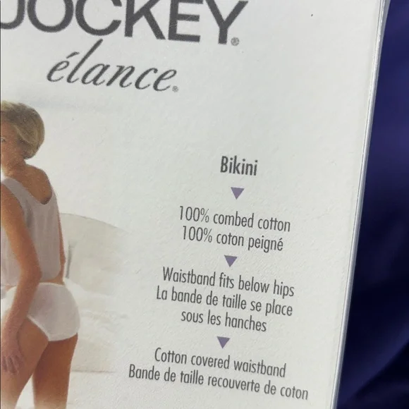 Jockey 2  3-Pack Bikini Briefs in Yellow, Blue & White Polka Dot elance undies - Picture 6 of 9